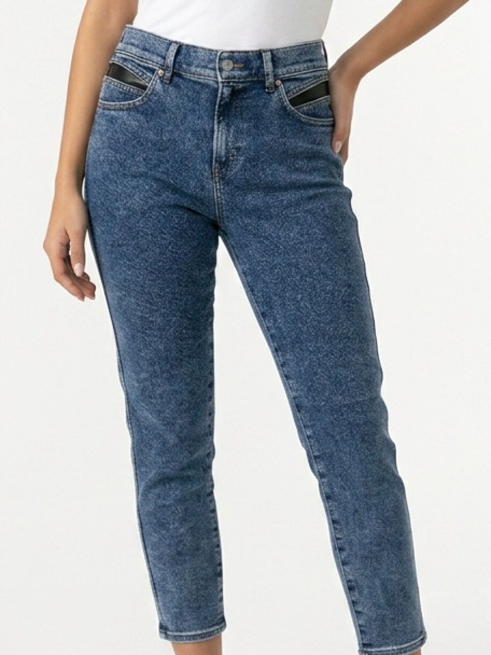 EXPRESS | Hyper Stretch Mid Rise Cropped Skinny Ankle Jeans Women's Size 8